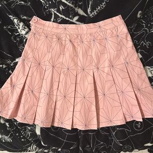 Nezuko inspired pleated skirt